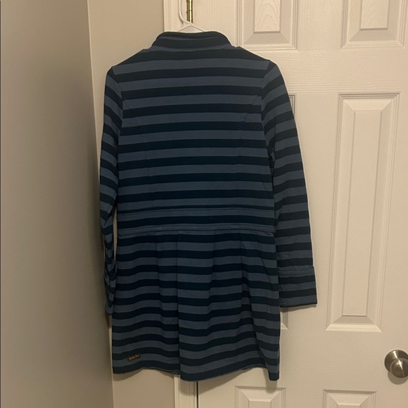 This is a Matilda Jane Fall Breeze blue striped dress/jacket cotton blend XS - Picture 4 of 4